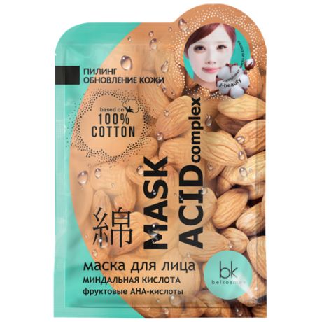 Belkosmex Маска с миндальной кислотой и фруктовыми АНА-кислотами J-Beauty Mask Acid Complex, 19 г