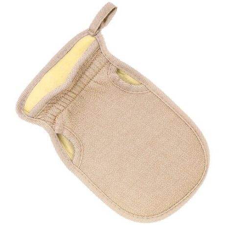 Мочалка-рукавица, цвет песочный, 23х14 см, VenusShape VS-WHS-05
