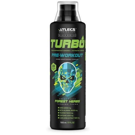Atlecs Turbo black series, 500 мл. (таежные травы)