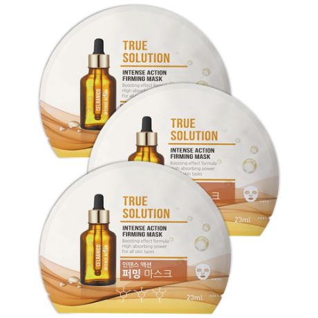 Celanico Тканевая маска укрепляющаяTrue Solution Mask INTENSE ACTION FIRMING 3 шт.