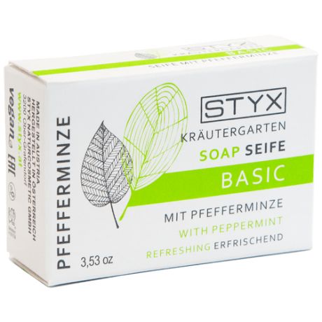 STYX Натуральное косметическое мыло Мята, 100 гр