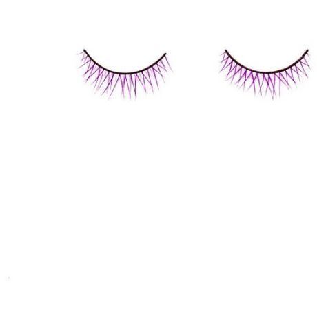 Фиолетовые накладные ресницы (без клея) (4517)
