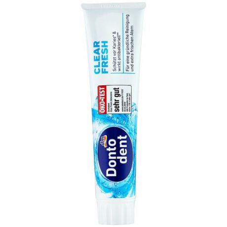 Зубная паста Dontodent Clear Fresh, 125 мл.