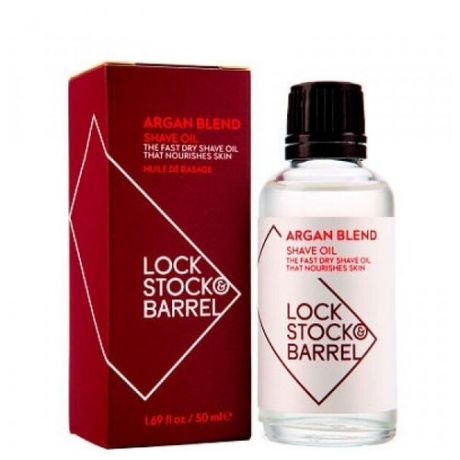 Lock Stock & Barrel Argan Blend Shave Oil - Универсальное Аргановое масло для бритья и ухода за бородой 50мл