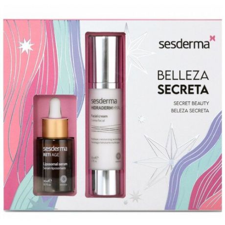Sesderma SECRET BEAUTY - Подарочный набор "Секретная красота" (HIDRADERM HYAL Facial Cream, 50 мл + RETI AGE Anti-Aging Serum, 30 мл)