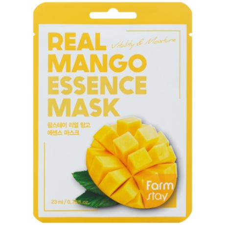 FarmStay Маска тканевая для лица с экстрактом манго - Real mango essence mask, 23мл