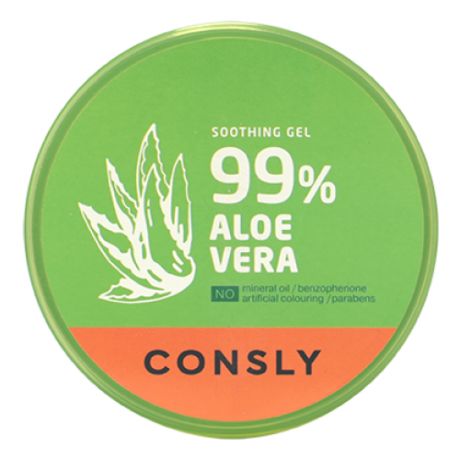 Consly Гель успокаивающий с экстрактом алоэ вера - Aloe vera soothing gel, 300мл