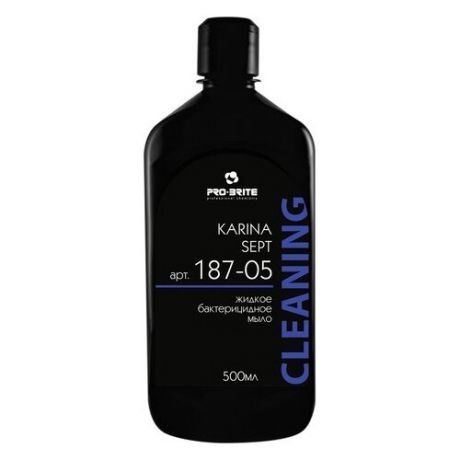 Мыло жидкое Pro-Brite KarinaSept, 500мл, бактерицидное без запаха, флакон, 1шт. (187-05)