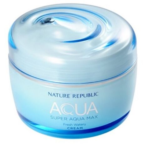 Освежающий увлажняющий крем-гель для комбинированной и жирной кожи Super Aqua Max Fresh Watery Cream NATURE REPUBLIC