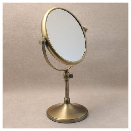Зеркало косметическое увеличительное настольное 5X WINDISCH 99132OV бронза d185 h360/410