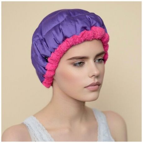 Термошапка для волос PANAMA LAMA беспроводная, цвет: фиолетовый