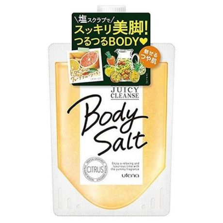 Скраб для тела Utena Juicy Cleanse Body Salt на основе соли с ароматом тропического грейпфрута 300 г