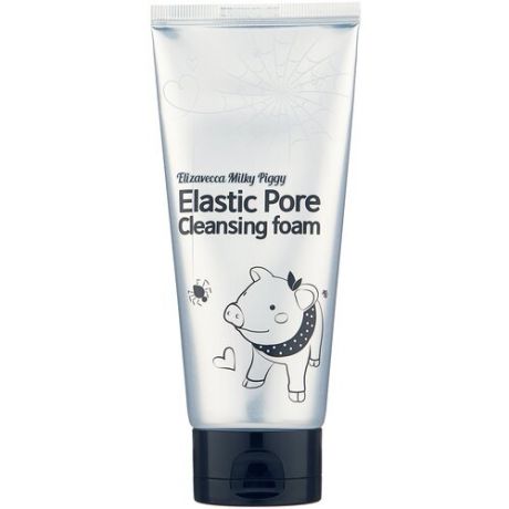 Пенка-маска для умывания древесный уголь Milky Piggy Elastic Pore Cleansing Foam Elizavecca 120мл