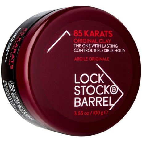 Lock Stock & Barrel Глина для пластичности и текстурирования толстых волос 85 Karats Original Clay 100 г