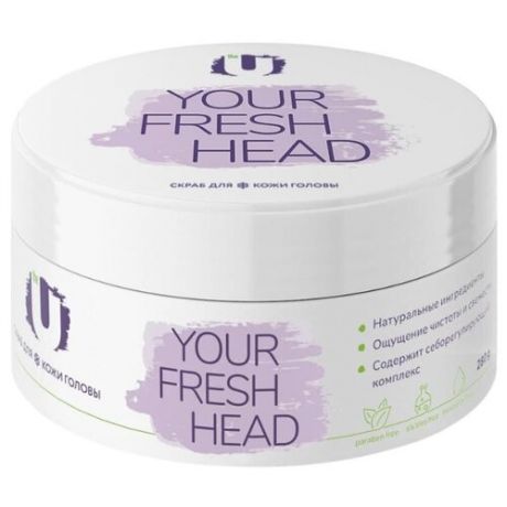 The U Очищающий скраб Your Fresh Head для кожи головы/ роста волос, 280 мл