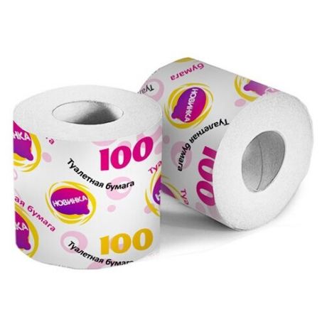Туалетная бумага "Новинка 100" со втулкой ФР-00004340