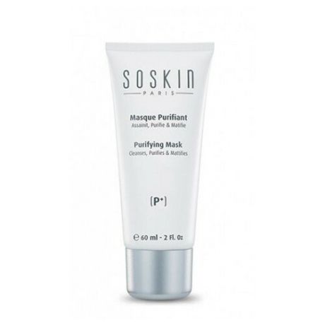 Очищающая маска для жирной и комбинированной кожи Soskin Combination or oily skin 60 мл