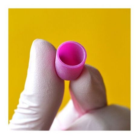 Чистовье, Колпачок-насадка для педикюра фиолетовый (пластик) 10 мм 80 грит, 10 шт/упк