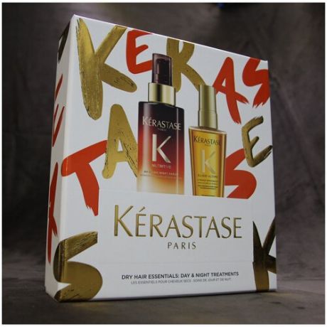 Kerastase Nutritive SET - Новогодний набор (ночная питательная сыворотка 90 мл, масло для всех типов волос 50 мл)