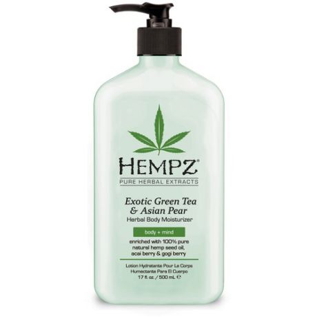 Hempz Молочко увлажняющее для тела, зеленый чай и груша / Exotic Green Tea & Asian Pear Herbal 500 мл