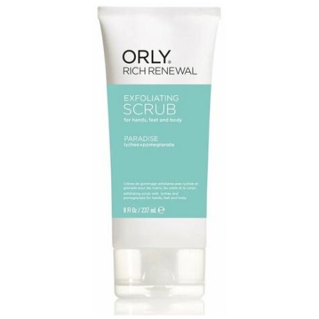 Скраб для рук и ног для тела Orly Rich Renewal Exfoliating Scrub личи и гранат 237 г