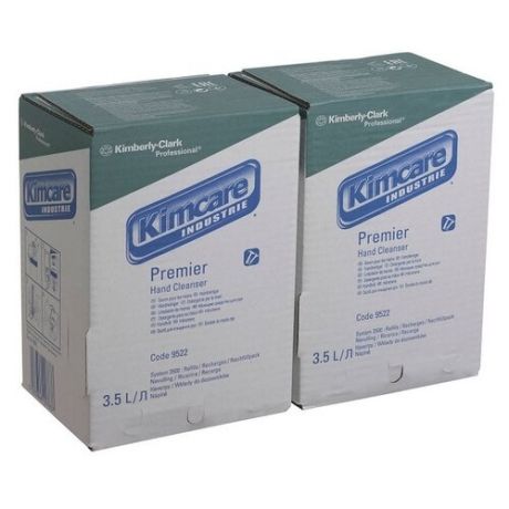 Жидкое мыло для рук Kimberly-Clark Professional KIMCARE INDUSTRIE* PREMIER - Картридж 3.5 л / Зеленый, 2 шт. (9522)
