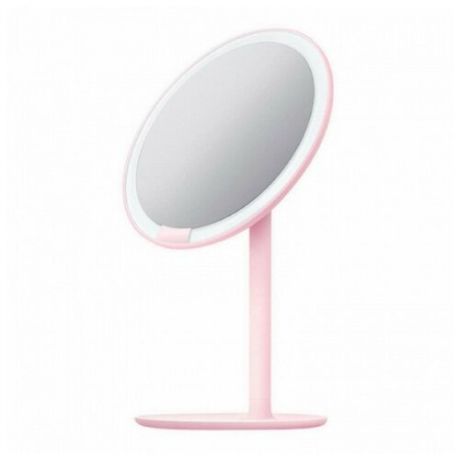 Настольное зеркало для макияжа с подсветкой Xiaomi Amiro Lux High Color (AML004W) (pink)