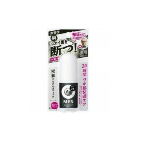 Shiseido ag deo24 стик дезодорант-антиперспирант мужской с ионами серебра, без запаха, 20 гр