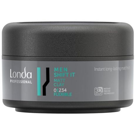 Londa Shift - Матовая глина для волос нормальной (эластичной) фиксации, 75 мл