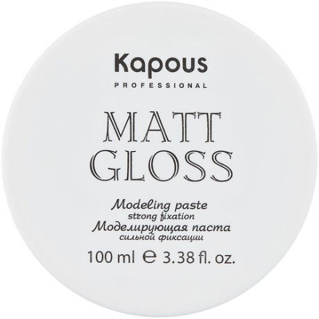 Моделирующая паста для волос KAPOUS PROFESSIONAL KAPOUS сильной фиксации, 100 мл