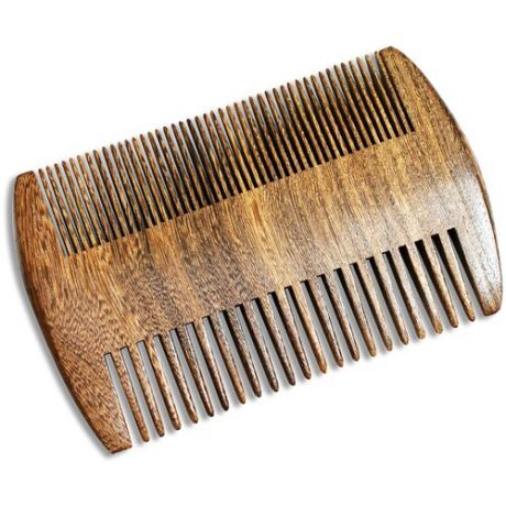 Расческа-гребень из сандалового дерева для волос и бороды