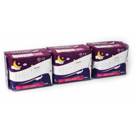 Прокладки гигиенические - Набор WinIon (ночные прокладки - 3 пачки)