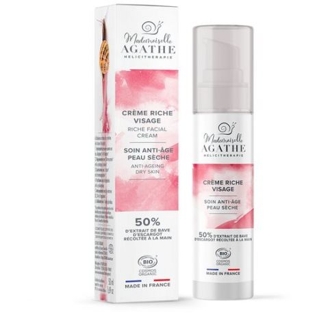 Anti-age крем с муцином для сухой кожи, Mademoiselle Agathe