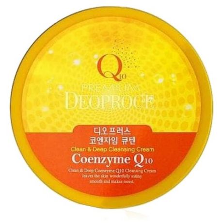 Deoproce Крем для лица очищающий – Premium clean & deep coenzyme Q10 cleansing cream, 300мл
