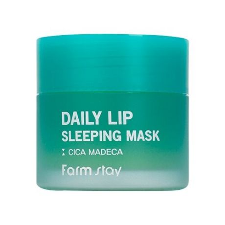 FarmStay Маска для губ увлажняющая ночная с центеллой - Daily lip sleeping mask cica madeca, 20г