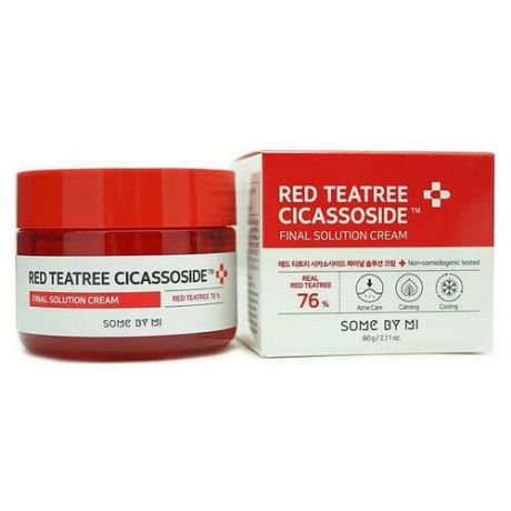 Some By Mi Крем с красным чайным деревом – Red tea tree cicassoside final solution cream, 60г
