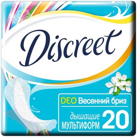 Ежедневные прокладки Discreet Deo Spring Breeze Multiform, 20 шт.