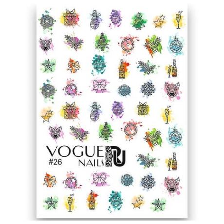 Слайдер дизайн Vogue Nails 26 разноцветный