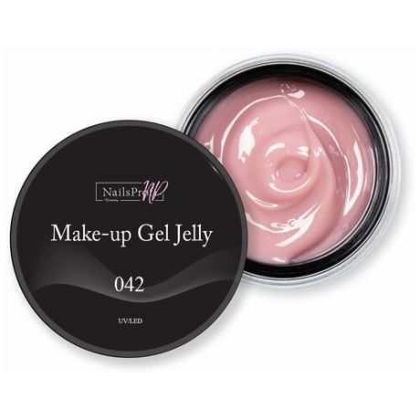 Камуфлирующий гель для наращивания ногтей NailsProfi Make-Up Gel Jelly 042 - 15 гр