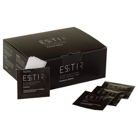 Салфетки для экспресс-очищения кистей 90 шт ESSTIR Premium