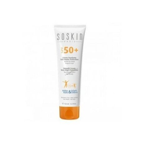 Смягчающий крем для лица и тела с очень высокой степенью защиты SPF 50 Soskin Smooth cream body & face very high protection SPF 50 125 мл
