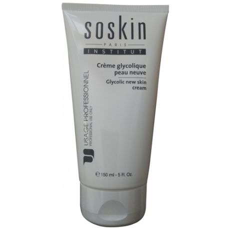 Крем маска «Новая кожа» с гликолевой кислотой Soskin Glycolic New Skin cream 150 мл