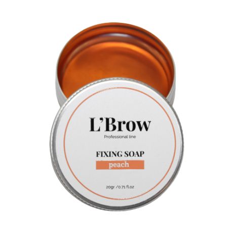 L'Brow Фиксатор для бровей Fixing soap персик
