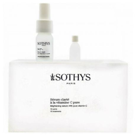 Концентрат для лица омолаживающий Sothys W. +. Vitamin C Professional Serum Box с витамином с 15 шт по 2 мл