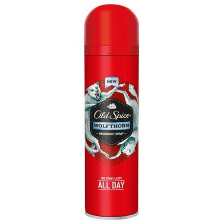 Дезодорант Old Spice 125мл Спрей Wolfthorm