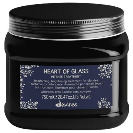 Davines Heart Of Glass Intense Treatment - Интенсивный уход для защиты и сияния блонд 150 мл