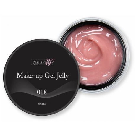 Камуфлирующий гель для наращивания ногтей NailsProfi Make-Up Gel Jelly 018 - 50 гр