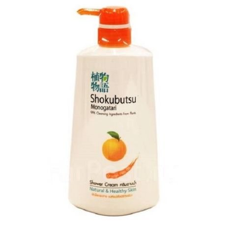 LION "Shokubutsu" Крем-гель для душа 500мл С апельсиновым маслом (Orange Peel Oil)