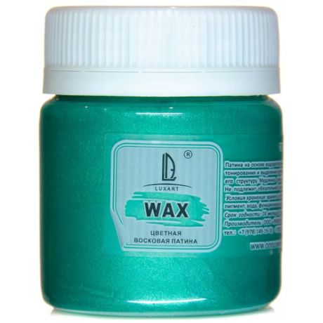 Воск патинирующий Luxart Wax 40мл перламутр зеленый