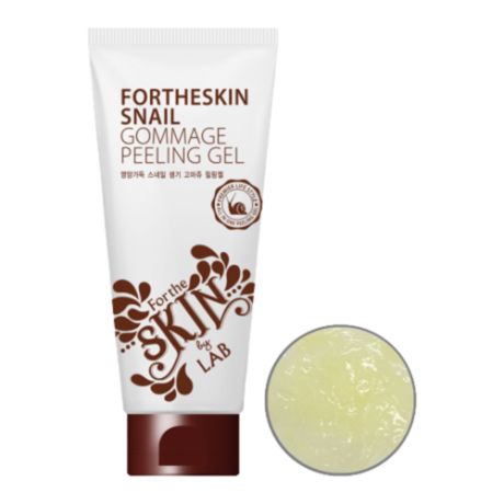 ForTheSkin Гель-пилинг очищающий с муцином улитки – Snail gommage peeling gel, 180мл